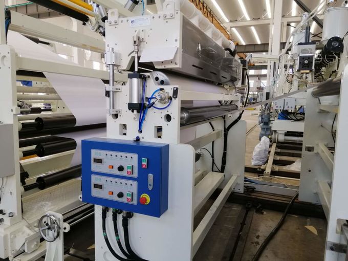 Бумага - машина для производства бумажных ламинатов пластиковой упаковки бумажная автоматическая с быстрой системой охлаждения в белом и голубом 0